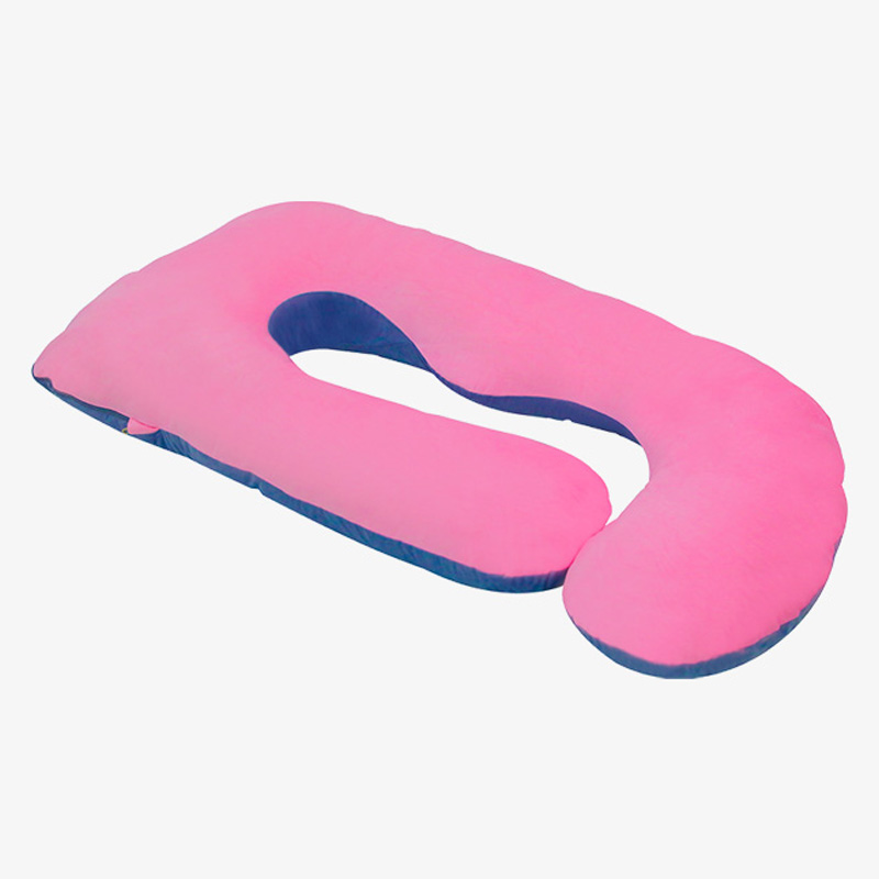 Bantal kehamilan untuk tidur, anda berbentuk bantal bersalin badan penuh dengan penutup yang boleh ditanggalkan - sokongan untuk belakang, kaki, perut