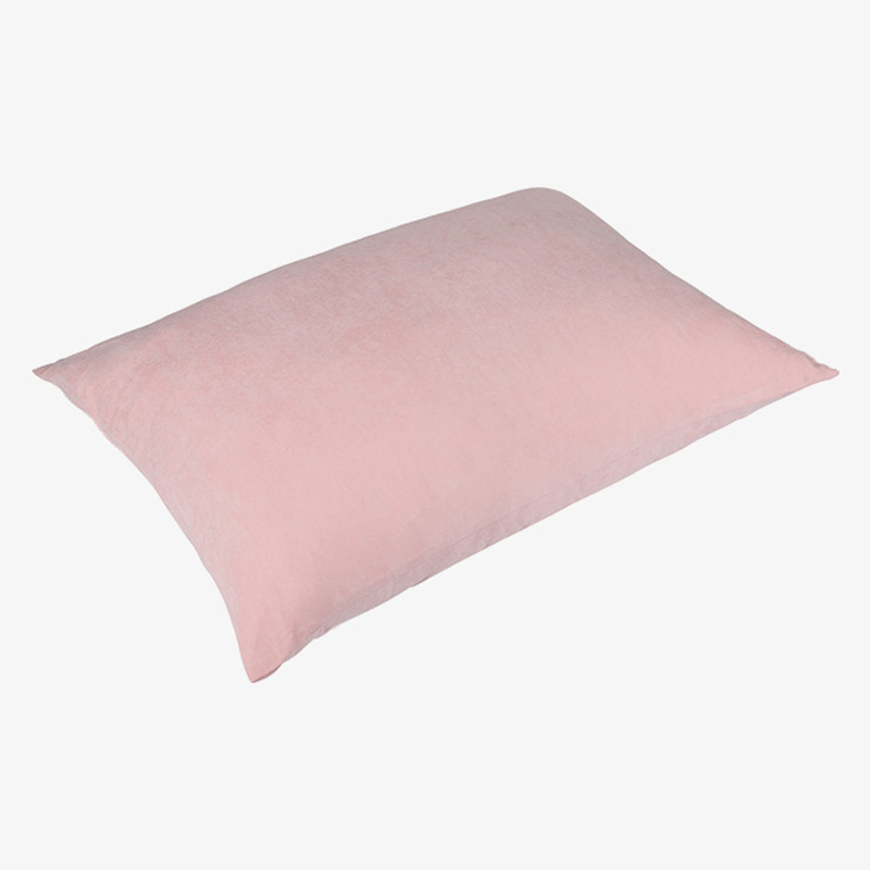 Bantal katil merah jambu poliester nilon, bantal lembut lembut dengan serat poliester untuk rumah